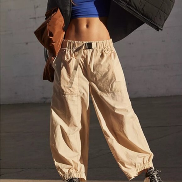 NWT FP Movement Offsides Pants *Bamboo/Creme